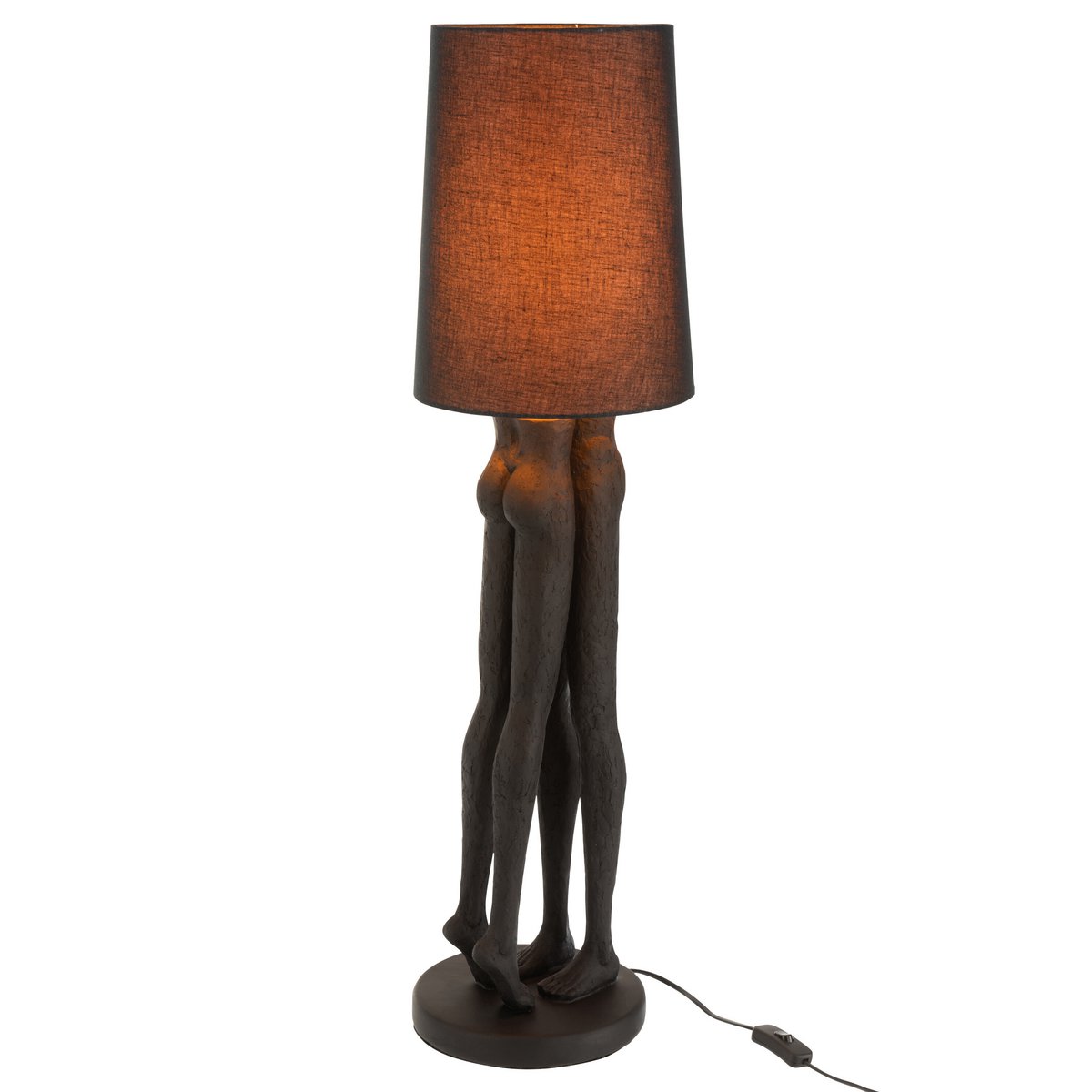 J-Line - Lamp Koppel - Polyresin - Zwart