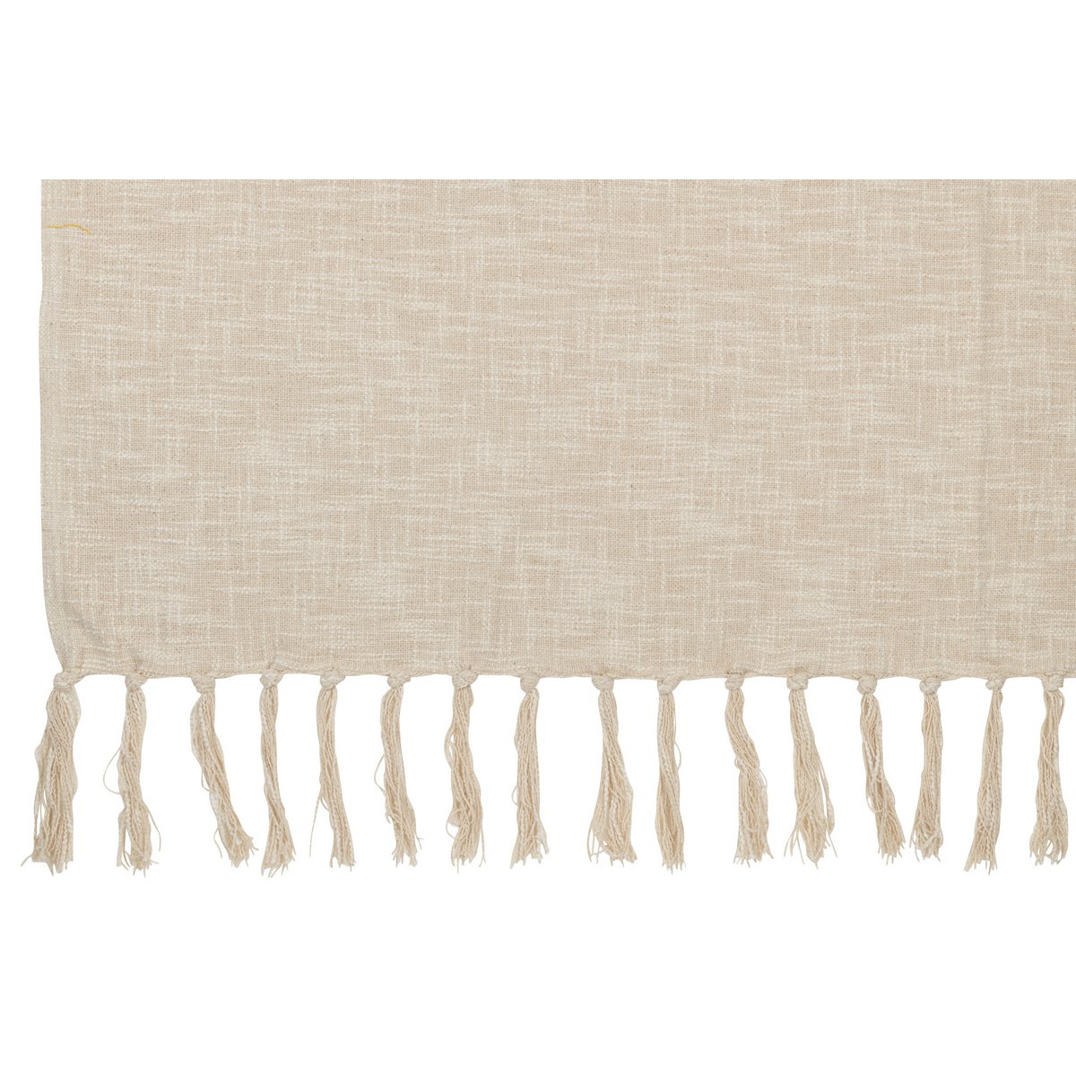 J-Line - Plaid Franjes - Katoen - Beige