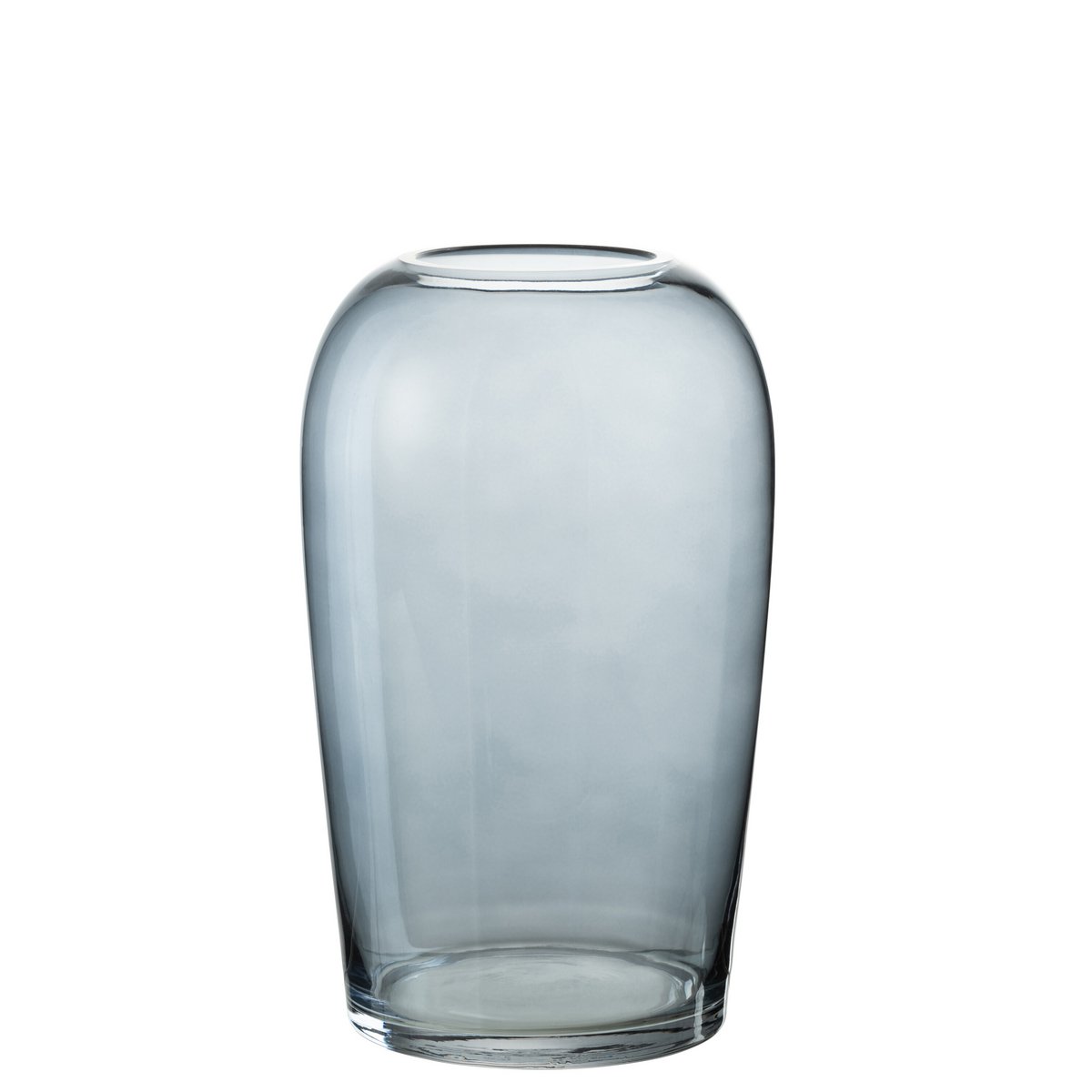 J-Line - Vaas Ei - Glas - Grijs - Large - 29.50cm Hoog