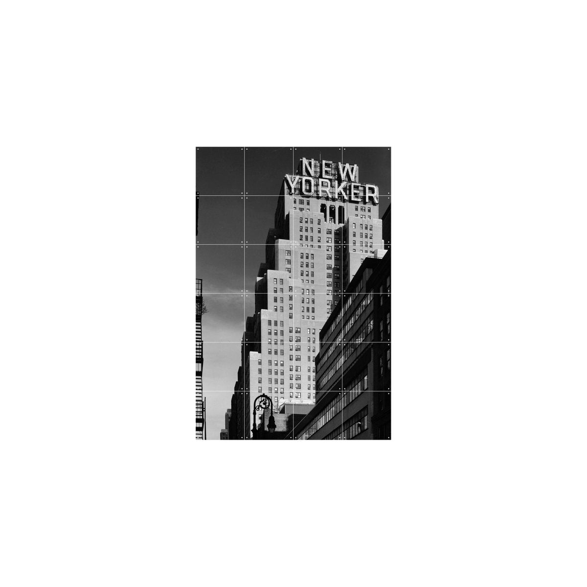 IXXI - New Yorker Wall art - Poster - Wanddecoratie - L - black, grey, white