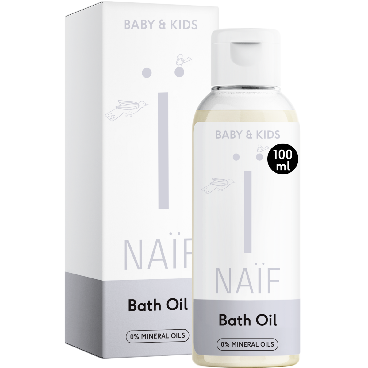 Naïf - Milky Badolie voor Baby & Kids 100ml