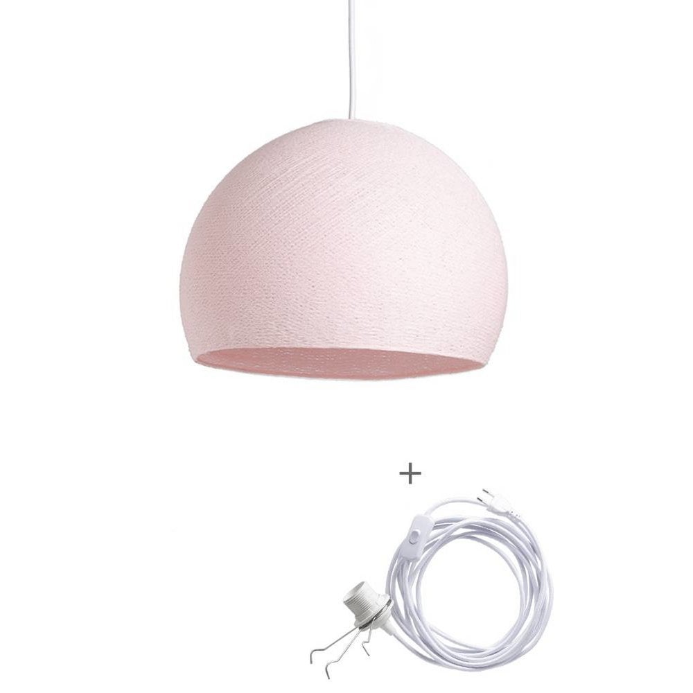 Cotton Ball Lights - Wandering Lamp Driekwart - Light Pink - 31 cm (M)