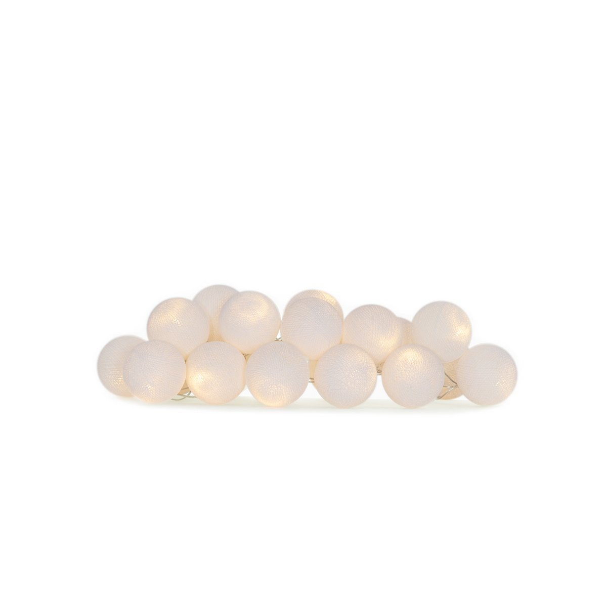 Cotton Ball Lights - Indoor regular Lichtslinger - White - 35 cotton balls