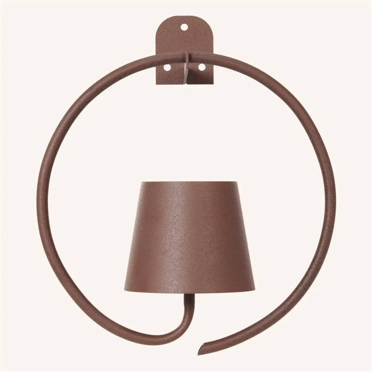 Tavellio-Amsterdam - Cielo donkerbruine oplaadbare metalen wandlamp – draadloos, dimbaar en stijlvol
