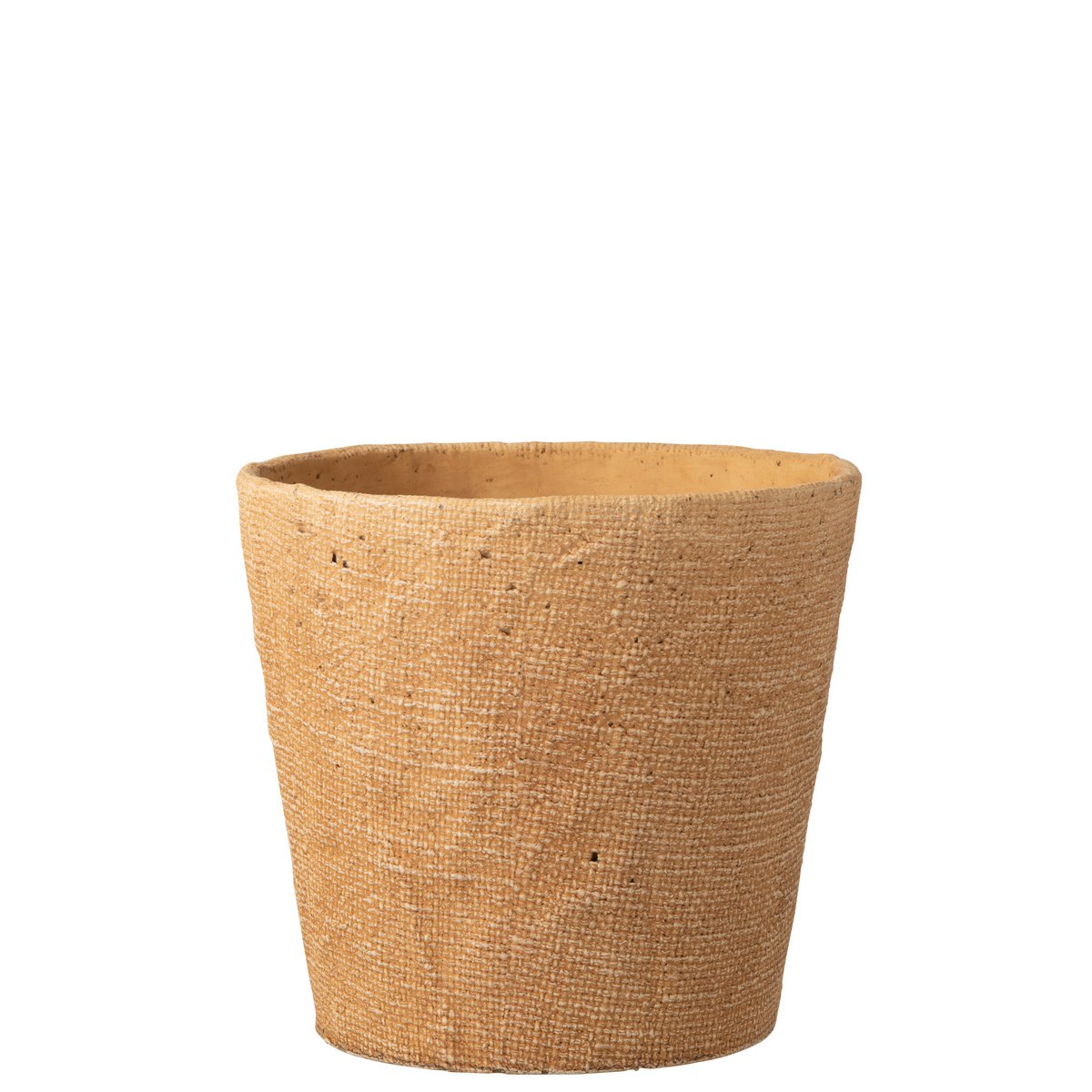 J-Line - Bloempot Bistro - Cement - Naturel - Ø26cm