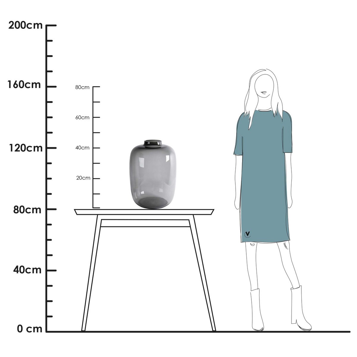 Vase the World - Vaas - Kara/Artic grey