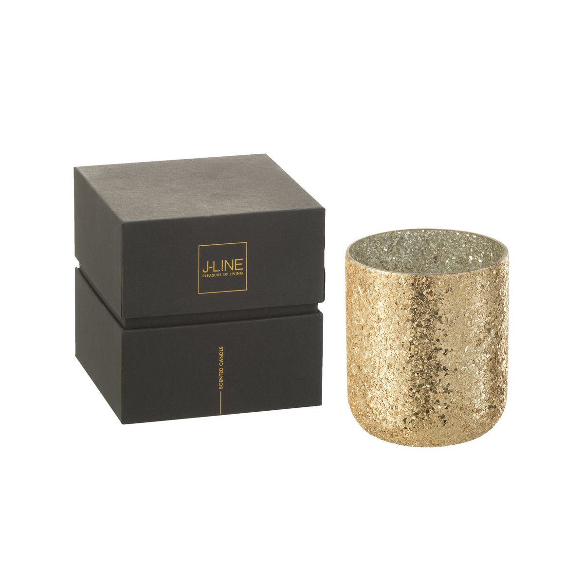 J-Line - Geurkaars 'Luxuria' (Goud, 80 branduren)