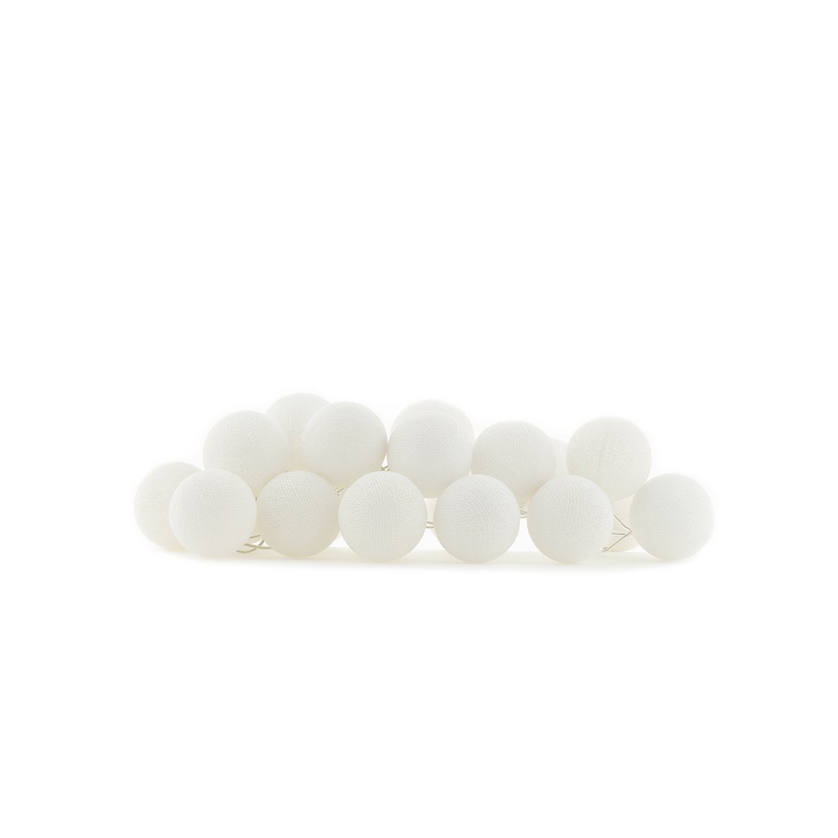 Cotton Ball Lights - Indoor regular Lichtslinger - White - 35 cotton balls