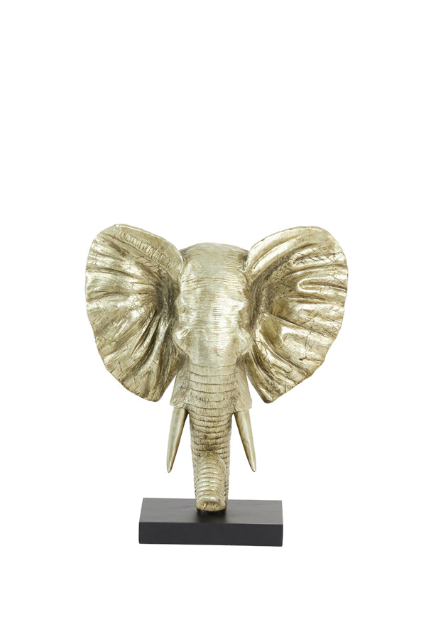 Light & Living - Decoratief beeld 'Elephant' (Maat M, Light Gold)