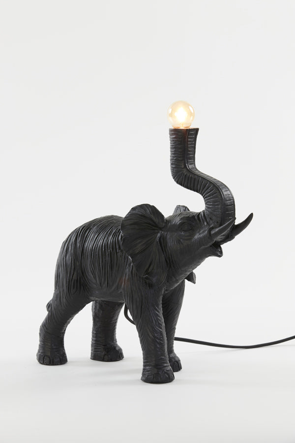 Light & Living - Tafellamp 'Elephant' (Matzwart)