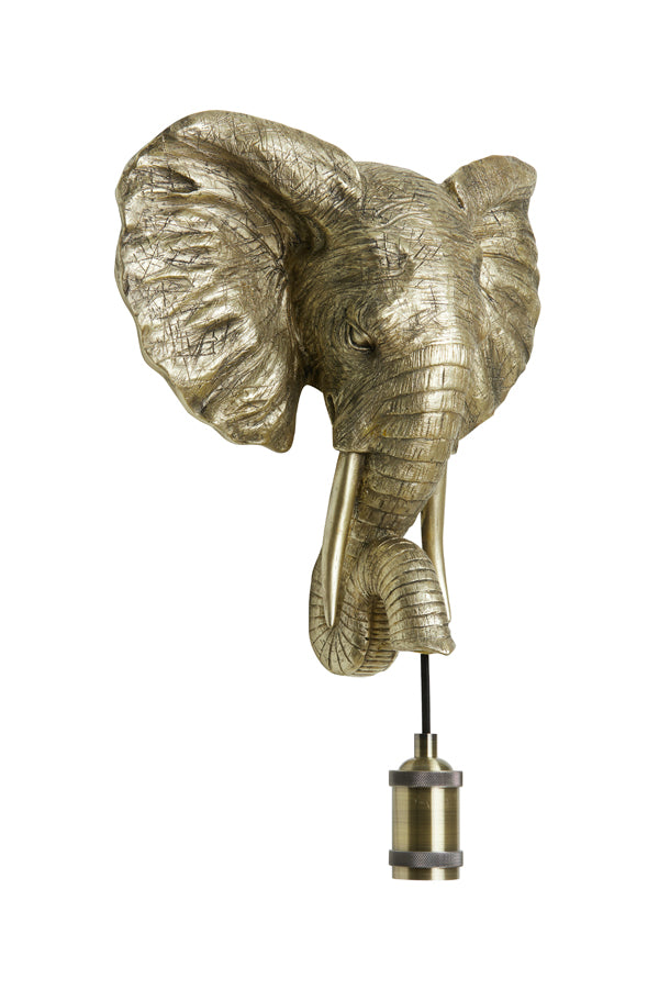 Light & Living - Wandlamp 'Elephant' (Light Gold)