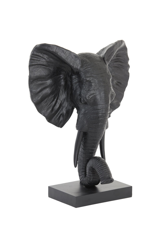 Light & Living - Decoratief beeld 'Elephant' (Maat L, Matzwart)