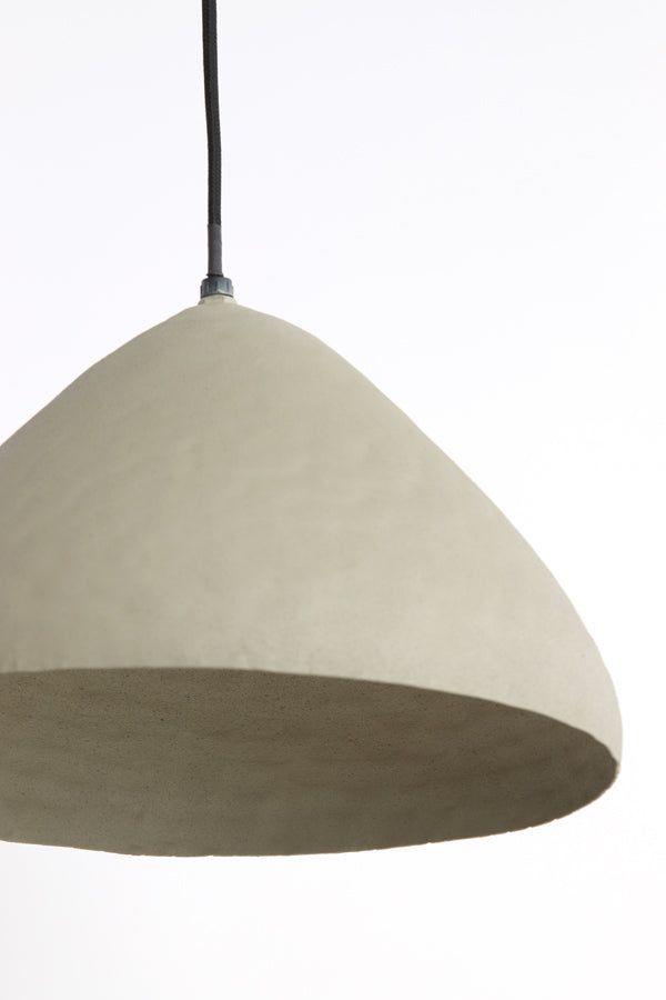 Light & Living - Hanglamp 'Elimo' (Maat M, Matt Light Grey)