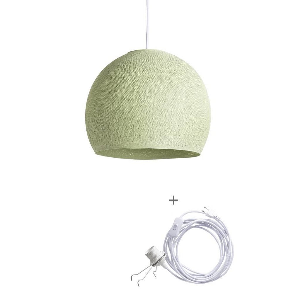 Cotton Ball Lights - Wandering Lamp Driekwart - Powder Green - 36 cm (L)