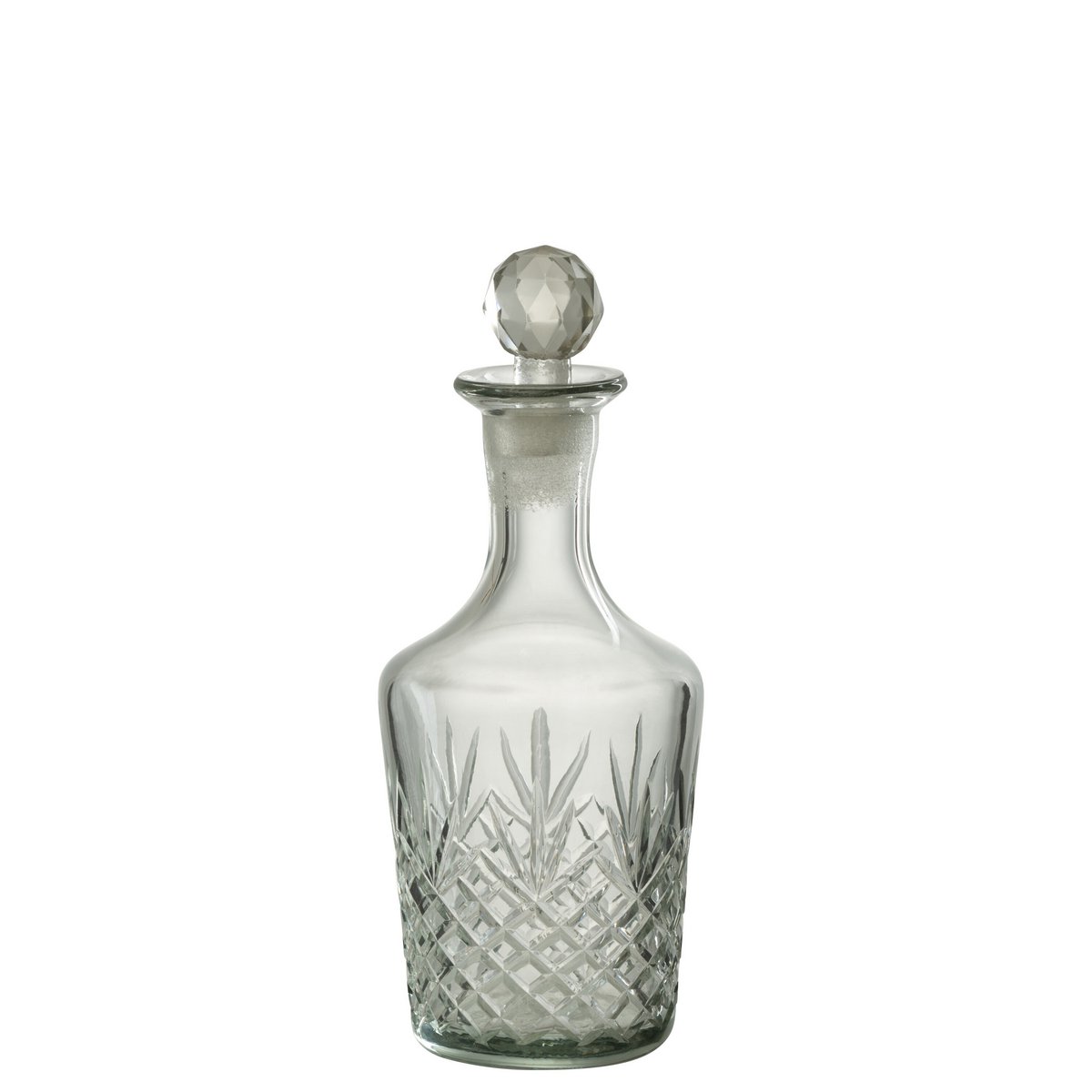 J-Line - Decoratie Fles Faune - Glas - Transparant - Large