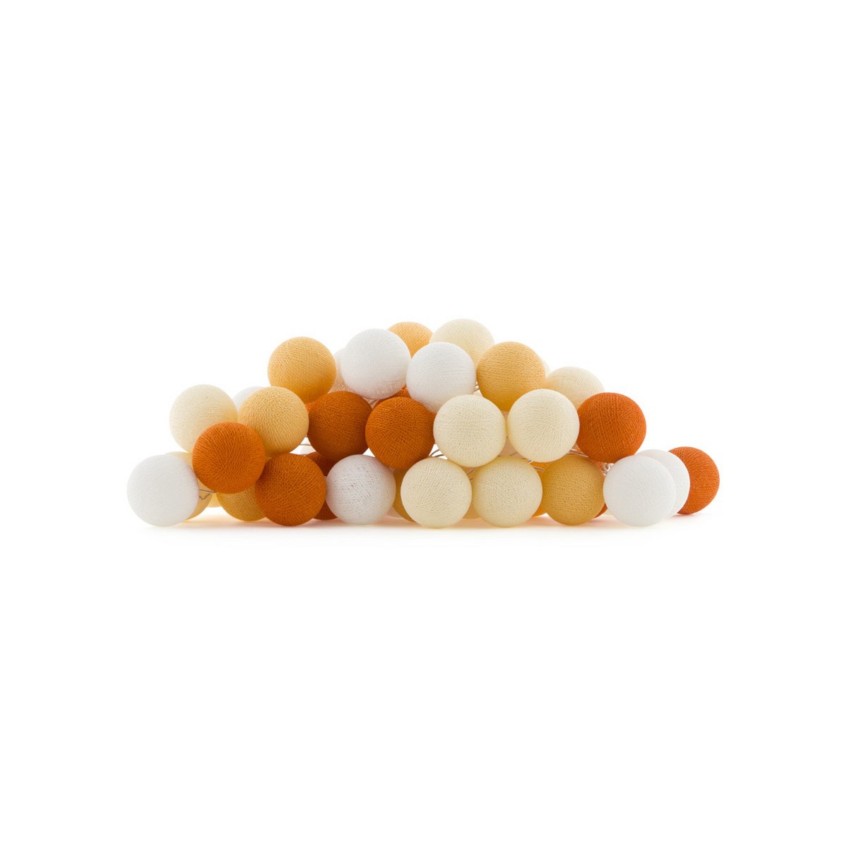 Cotton Ball Lights - Indoor regular Lichtslinger - Orange - 35 cotton balls