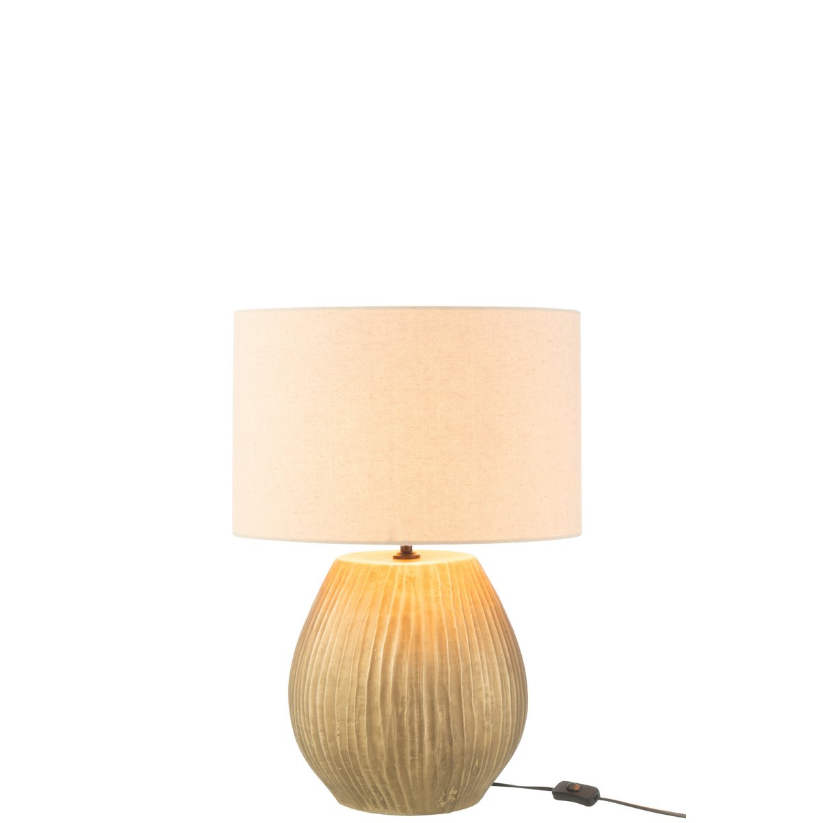 J-Line - Lamp Nebu Rond Keramiek Goud Small