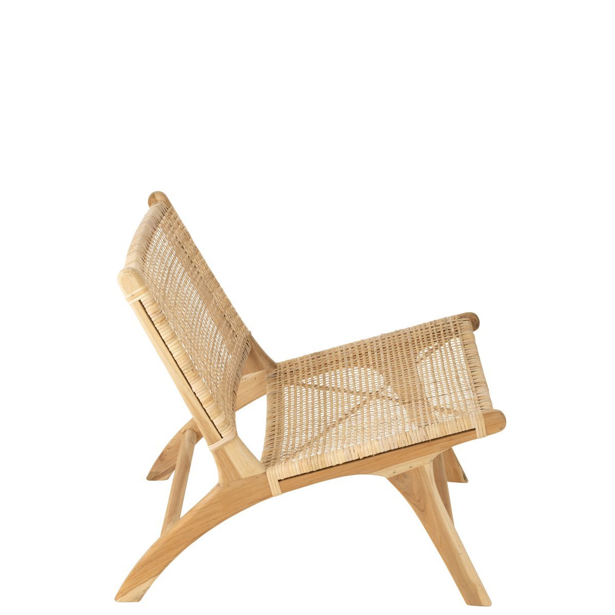 J-Line - Fauteuil Geweven - Hout - Naturel