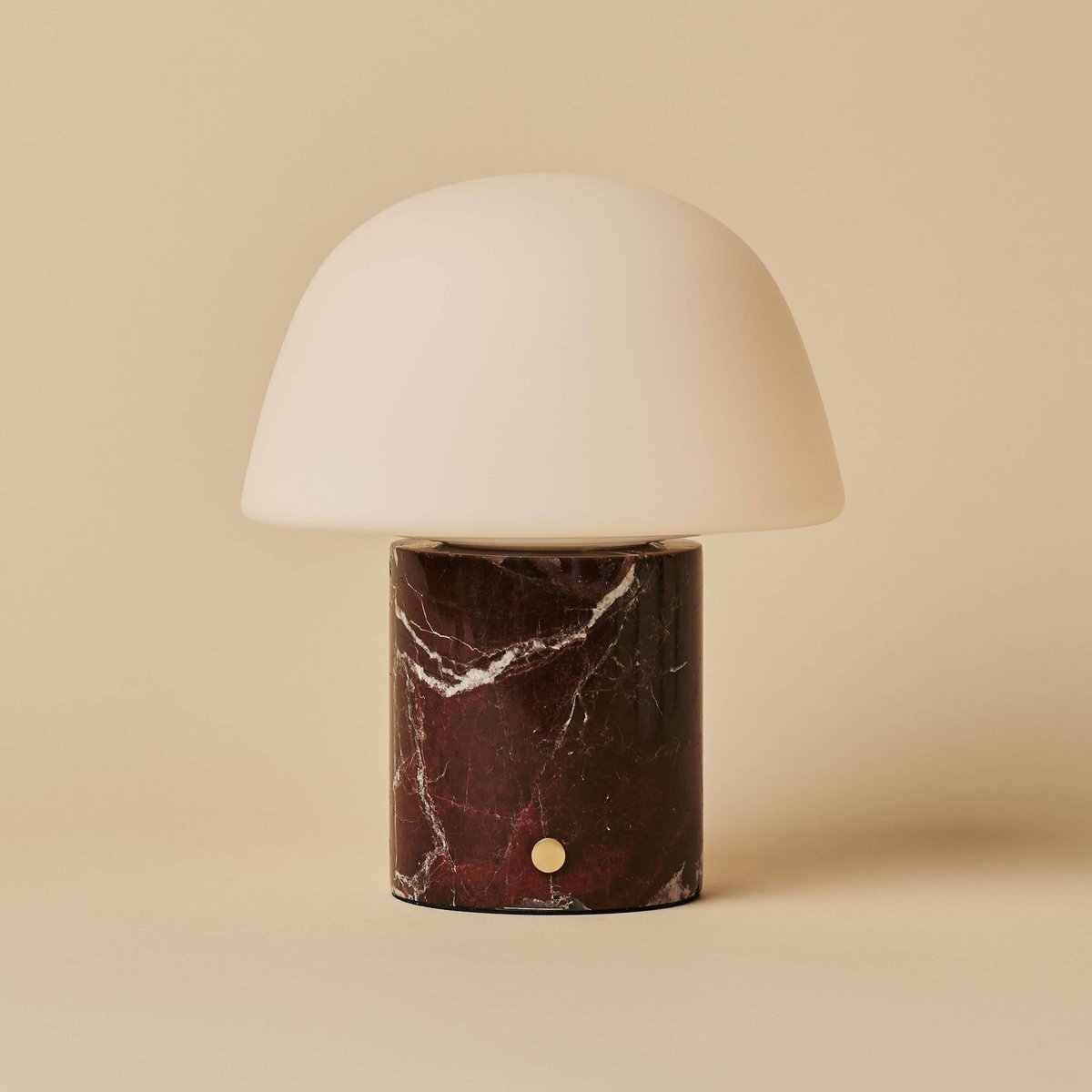 Tavellio-Amsterdam - Maes Red / Rosso Levanto - Elegante marmeren oplaadbare tafellamp