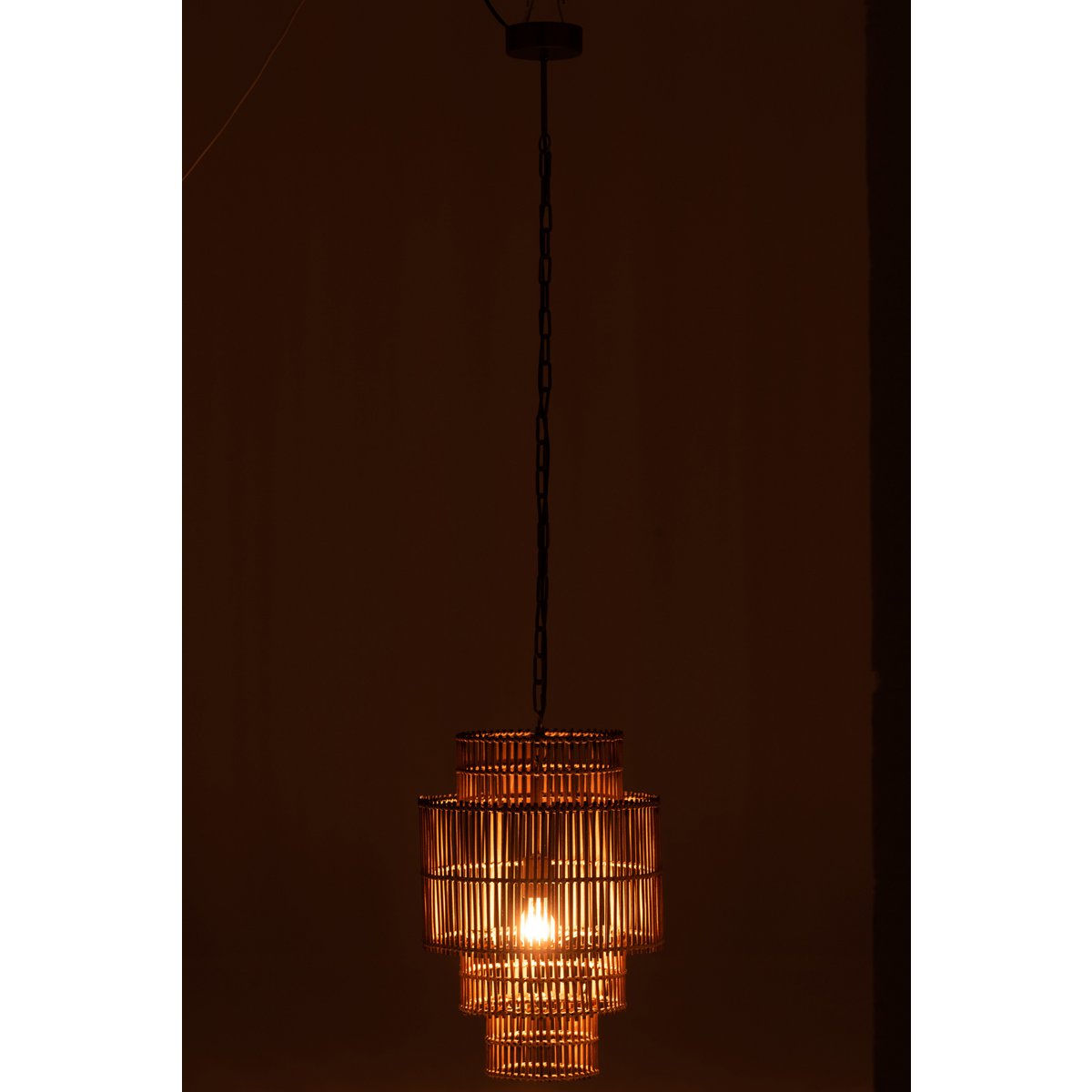 J-Line - Hanglamp 'Bo' (4 lagen, Naturel)