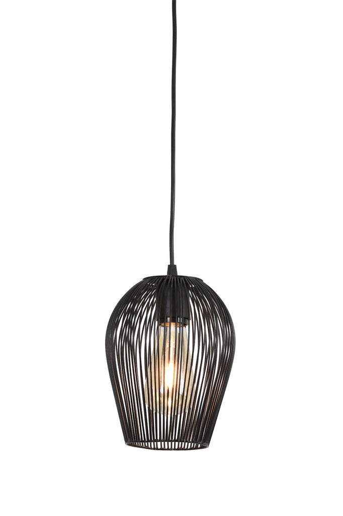 Light & Living - Hanglamp 'Abby' (Maat S, Matzwart)