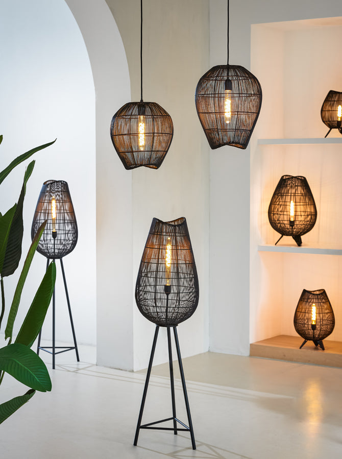 Light & Living - Hanglamp 'Yumi' (Matzwart)