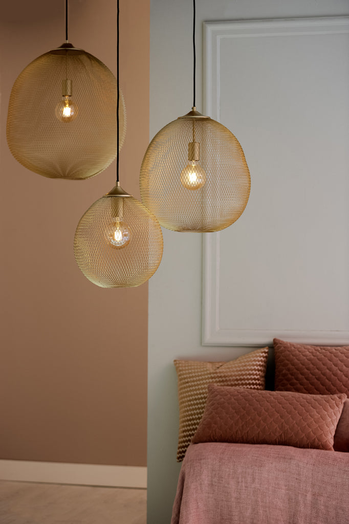 Light & Living - Hanglamp 'Moroc' (Maat M, Goud)