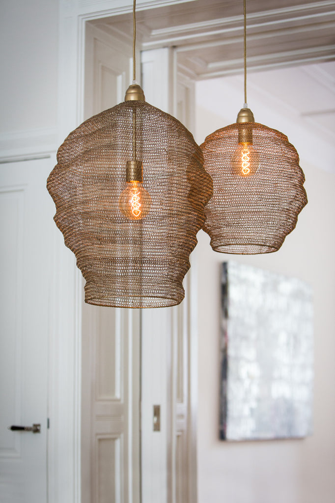 Light & Living - Hanglamp 'Nikki' (Wire, Antique Bronze)