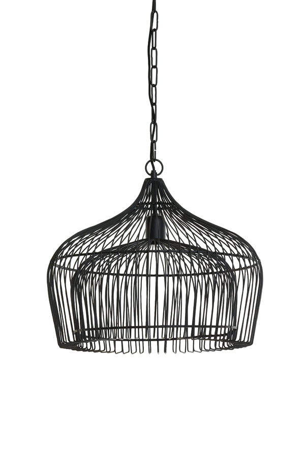 Light & Living - Hanglamp 'Kristel' (Matzwart)