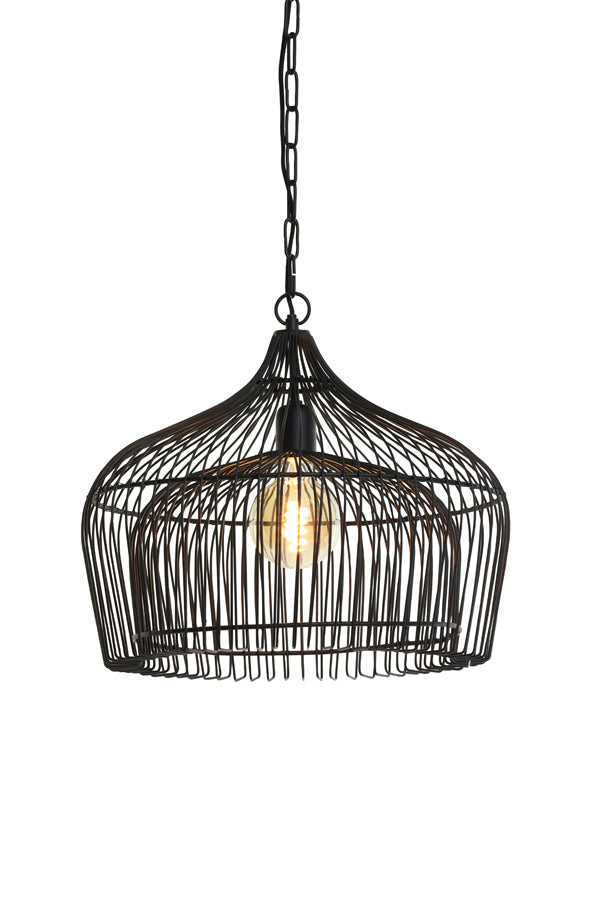 Light & Living - Hanglamp 'Kristel' (Matzwart)