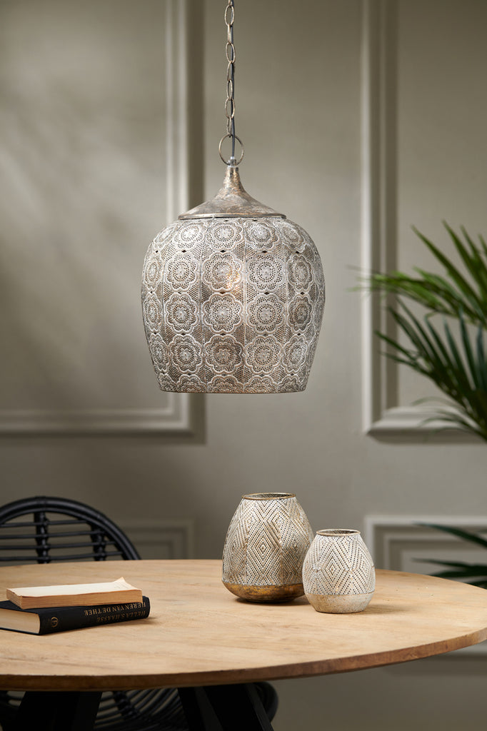 Light & Living - Hanglamp 'Kadiri' (Maat L, Brown Gold)