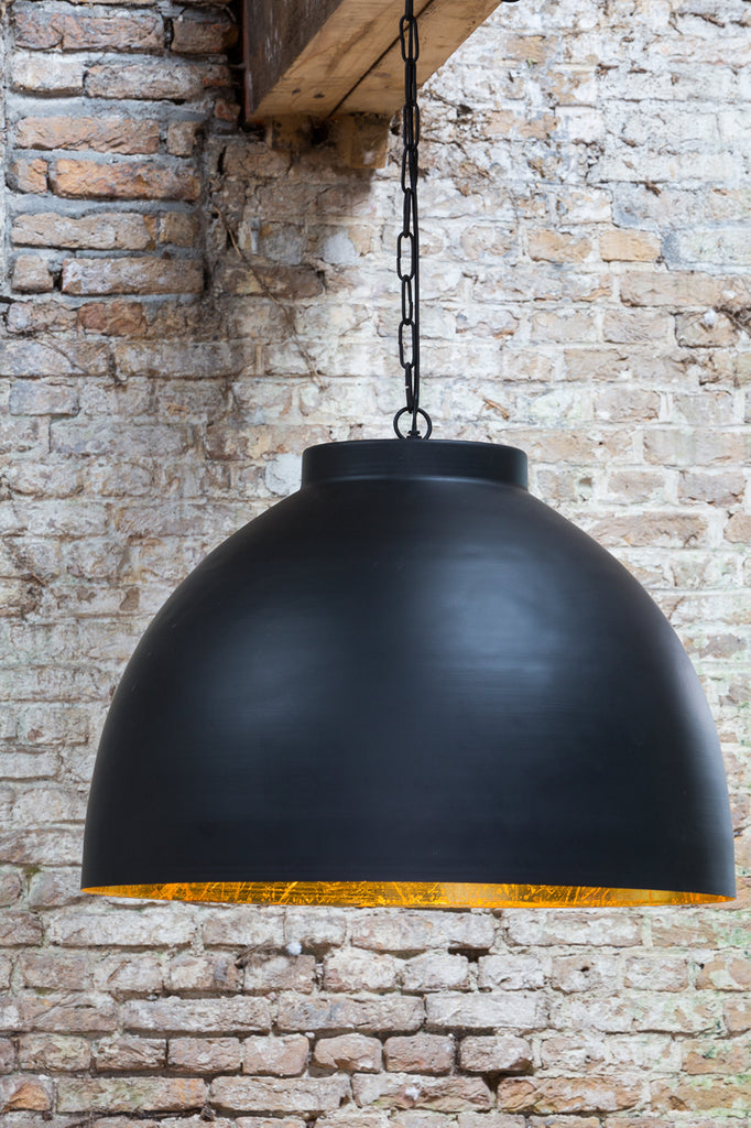 Light & Living - Hanglamp 'Kylie' (Zwart & Goud)