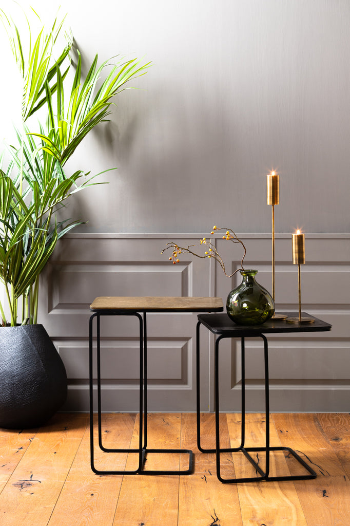 Light & Living - Bijzettafels 'Laja' (Set van 2, Antique Copper Bronze)