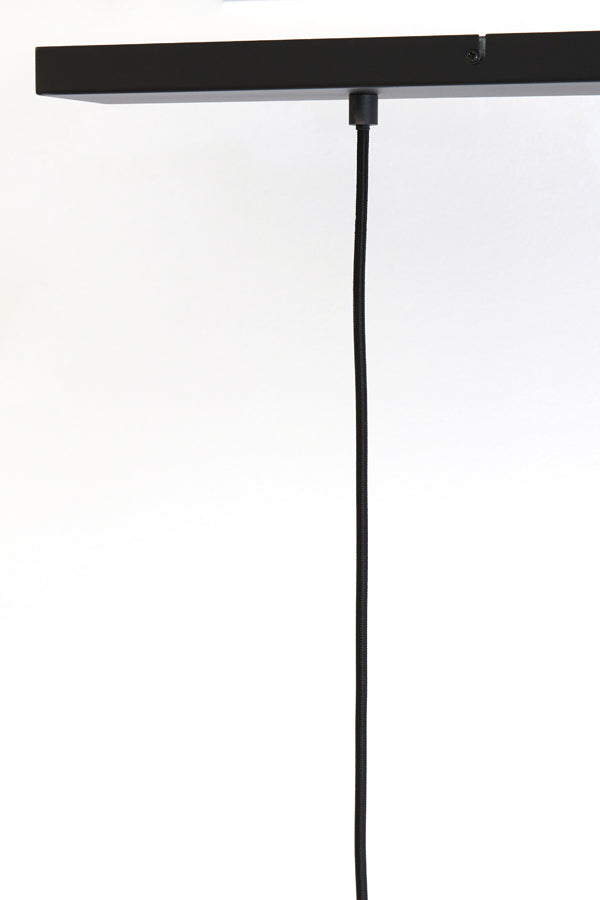 Light & Living - Hanglamp 'Lekar' (3 stuks, rookglas, Black)