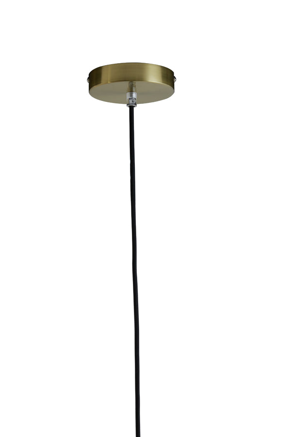 Light & Living - Hanglamp 'Magdala' (Maat L, Glas, Bruin & Goud)