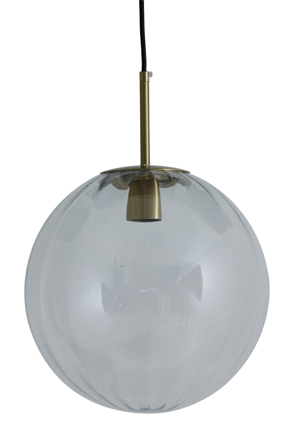 Light & Living - Hanglamp 'Magdala' (Maat L, Glas, Helder & Goud)