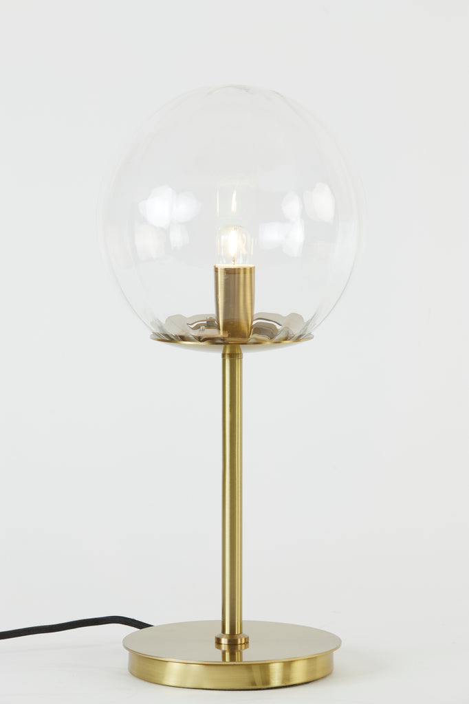 Light & Living - Tafellamp 'Magdala' (1 lamp, Glass Clear & Gold)