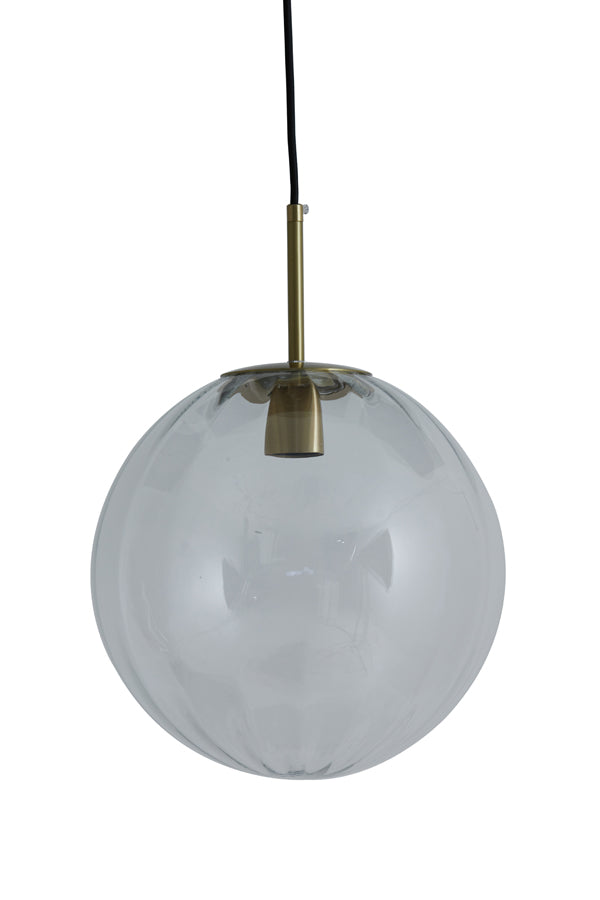 Light & Living - Hanglamp 'Magdala' (Maat M, Glas, Helder & Goud)