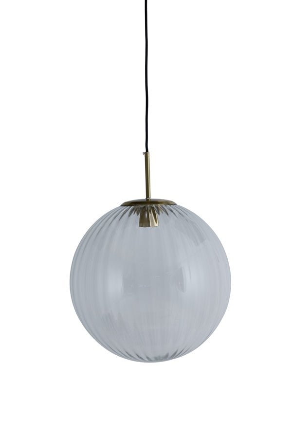 Light & Living - Hanglamp 'Magdala' (Maat M, Glas, Helder & Goud)