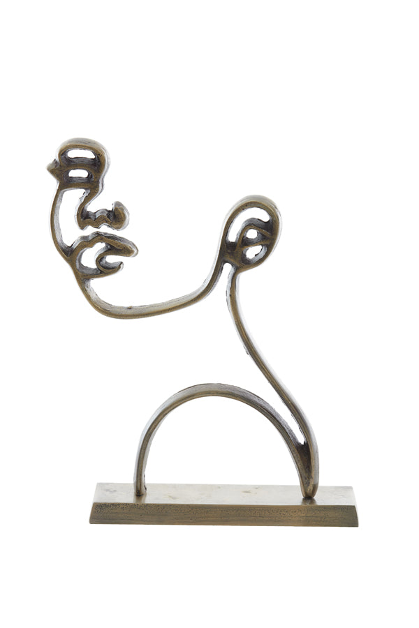 Light & Living - Decoratief beeld 'Face' (Antique Bronze)