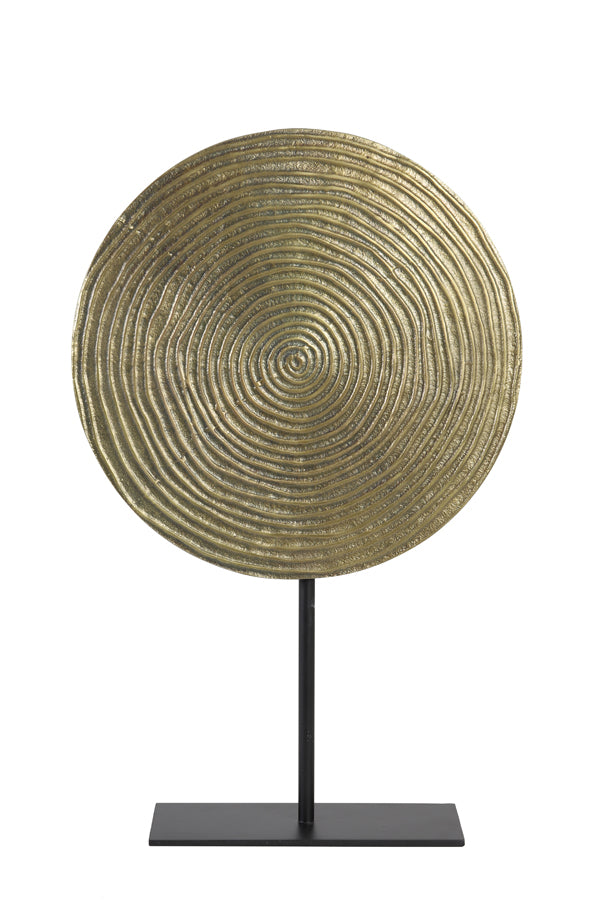 Light & Living - Decoratief beeld 'Rawas' (Antique Bronze, Circle, Matzwart)