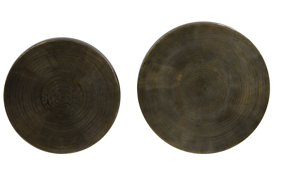 Light & Living - Bijzettafels 'Orne' (Set van 2, Antique Bronze)