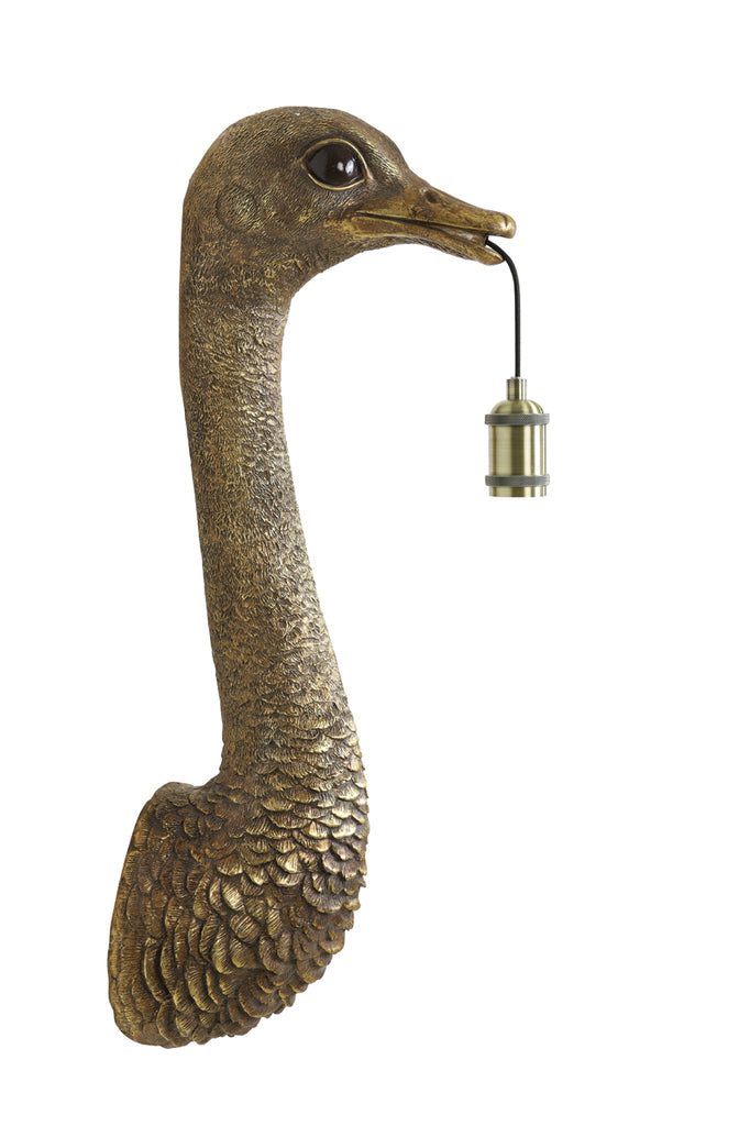 Light & Living - Wandlamp 'Ostrich' (Maat M, Antique Bronze)