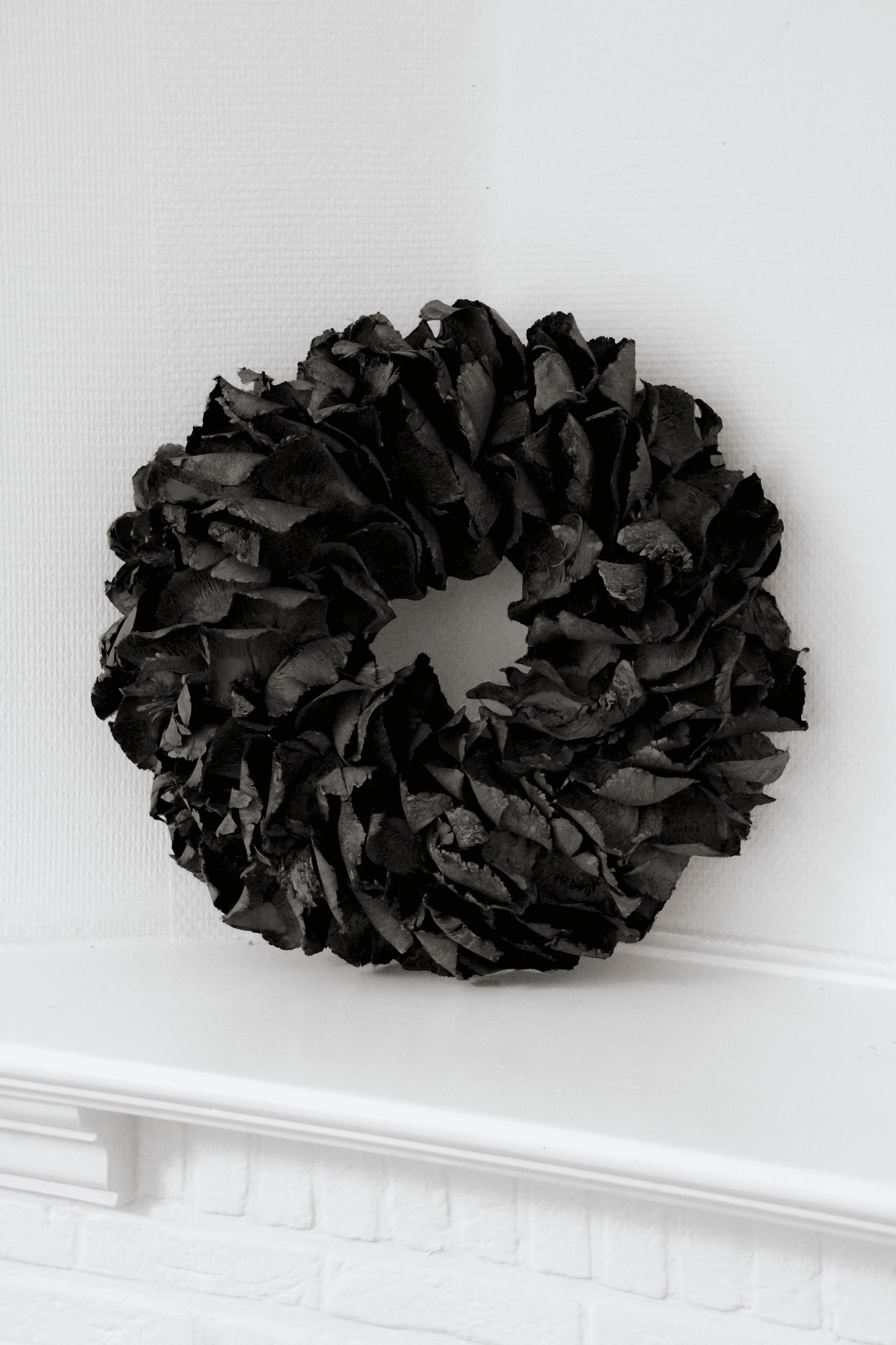 Maison d'Abri - Krans 'Palm Petal' (Ø40cm, Black)