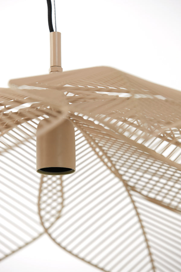 Light & Living - Hanglamp 'Pavas' (Maat M, Mat beige)