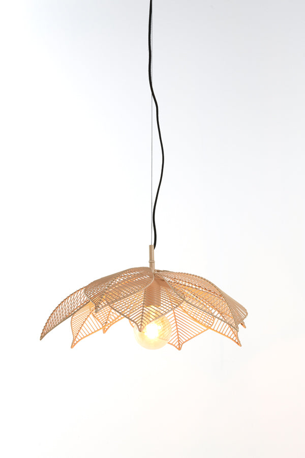 Light & Living - Hanglamp 'Pavas' (Maat M, Mat beige)