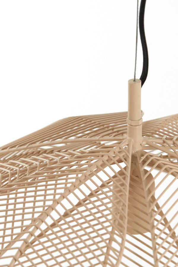 Light & Living - Hanglamp 'Pavas' (Maat L, Mat beige)