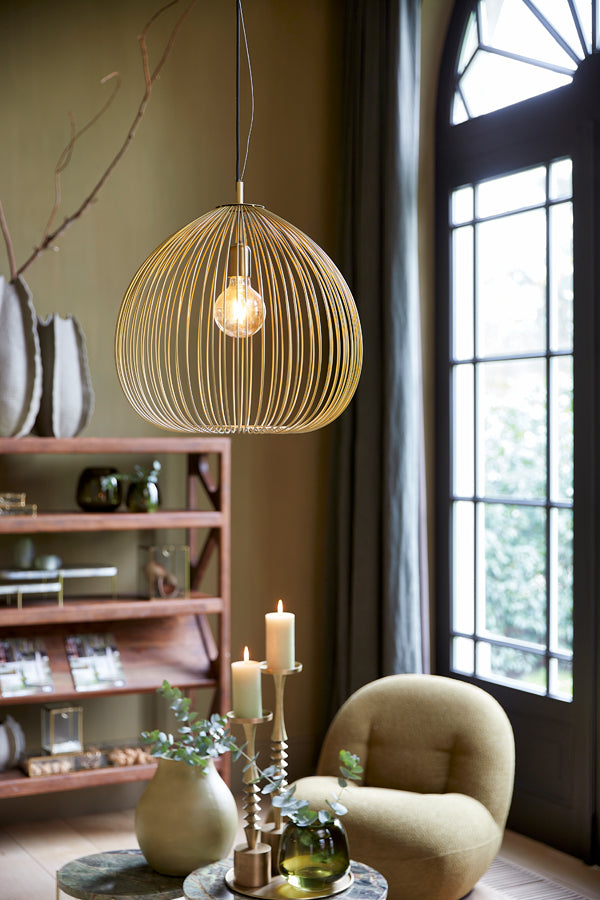 Light & Living - Hanglamp 'Rilana' (Maat M, Light Gold)