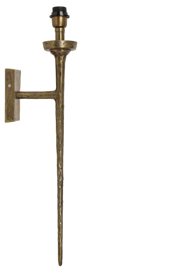 Light & Living - Wandlamp 'Torch' (Rough Antique Bronze)