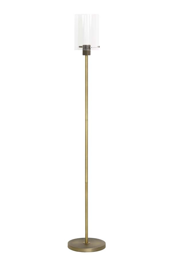 Light & Living - Vloerlamp 'Vancouver' (151cm hoog, Antique Bronze Glass)